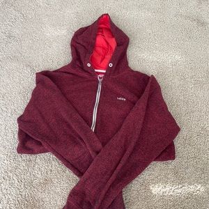 Mens read vans full zipper hoodie